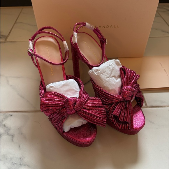 NWT Loeffler Randal Natalia Platforms - Picture 2 of 9